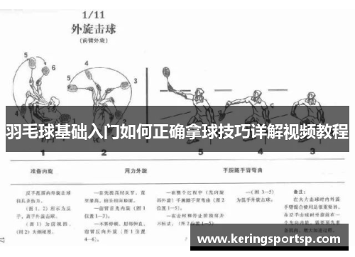 羽毛球基础入门如何正确拿球技巧详解视频教程